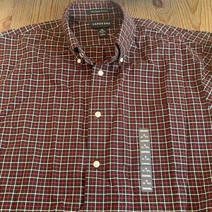 NWT Men’s Land’s End long sleeve button up dress shirt - Size M